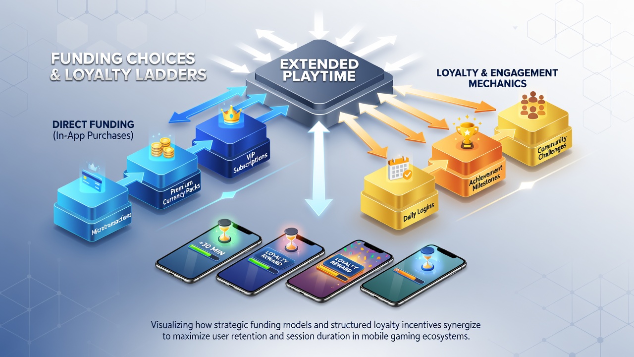 Darstellung von Loyalty-Stufen und Transaktionen in mobilen Glücksspiel-Apps